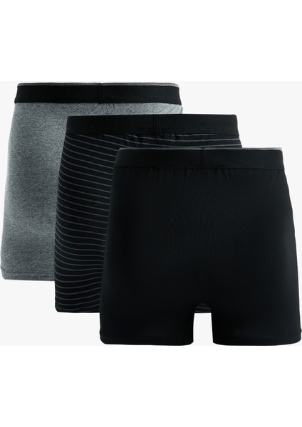 Çizgili Pamuklu 3'lü Boxer Seti modelleri