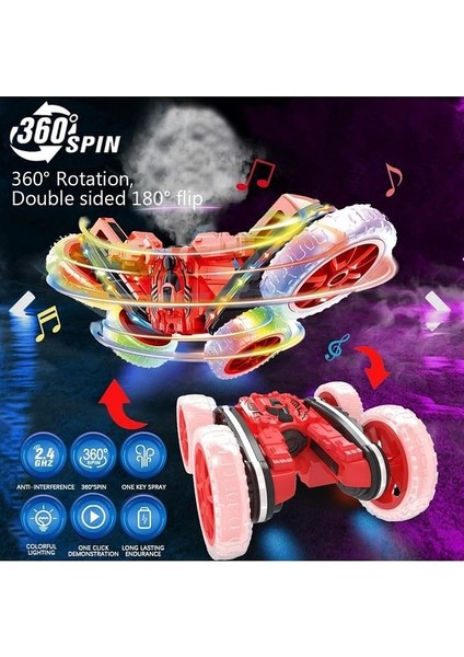 Spın Stunt Car Buharlı 360 Şarjlı Uk Ff Hg4 45 (Kırmızı) fırsatları