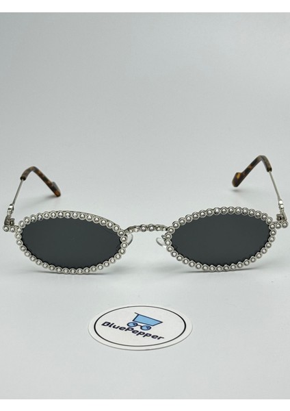 Brıde Siyah Güneş Gözlüğü Oval Gümüş Çerçeve Siyah Cam Renkli 54 Ekartman fiyatları