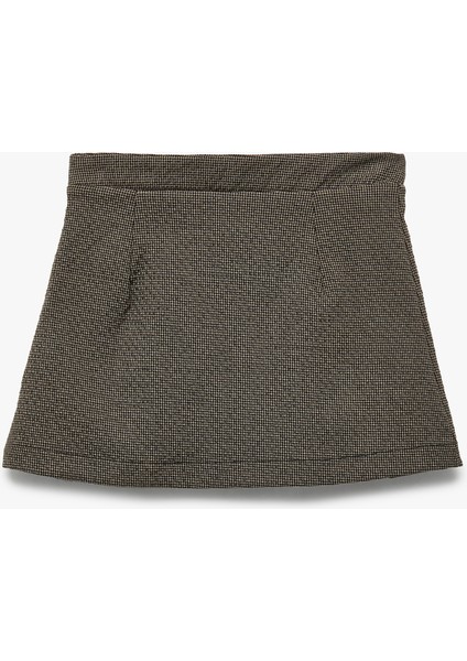 Düğme Detaylı A Kesim Pileli Etek fiyatları