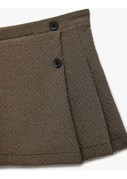 Düğme Detaylı A Kesim Pileli Etek modelleri