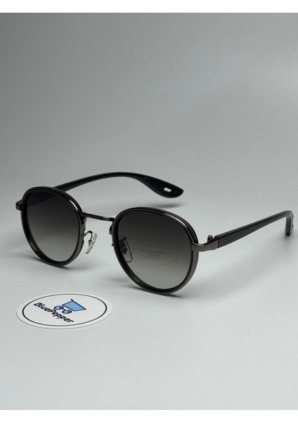 Rayven Siyah Güneş Gözlüğü Yuvarlak Siyah Çerçeve 55-18-140 Ekartman
