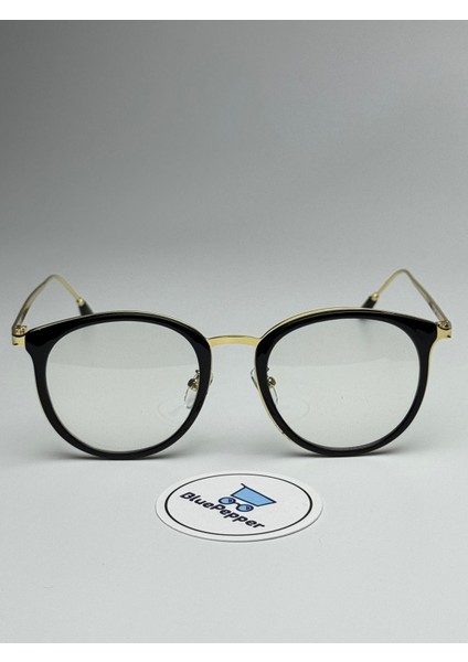 Panthera Siyah Mavi Işık Korumalı Gözlük Yuvarlak Metal Çerçeve 50-15-140 Ekartman fiyatları