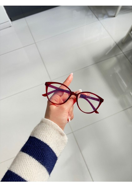 Kadın Mavi Işık Korumalı Bilgisayar Gözlüğü Cateye Voke Model fiyatları
