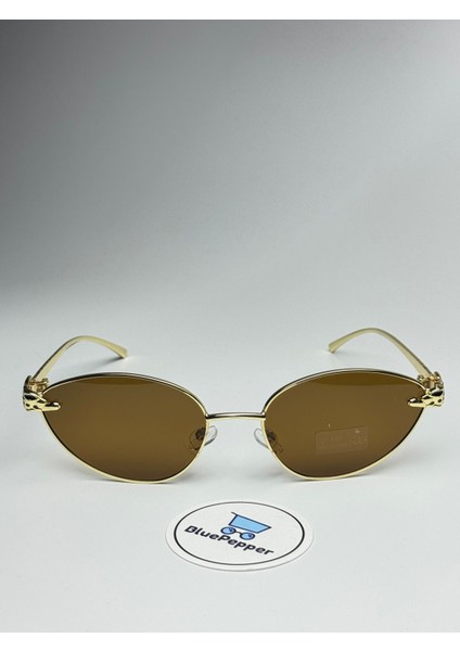 Cartyy V7 Kahve Güneş Gözlüğü Cateye Gold Çerçeve 55 Ekartman fiyatları