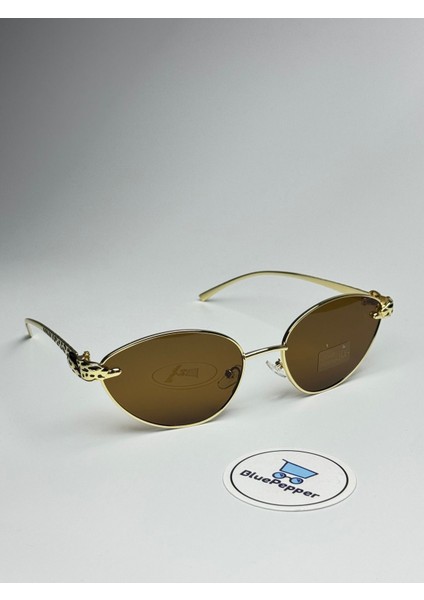 Cartyy V7 Kahve Güneş Gözlüğü Cateye Gold Çerçeve 55 Ekartman modelleri