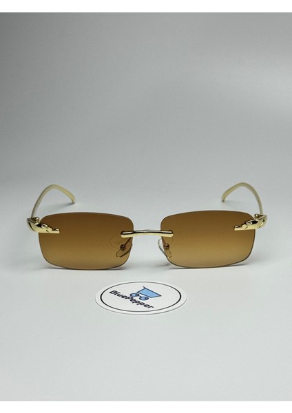 Cartyy Kahve Güneş Gözlüğü Dikdörtgen Çerçeve Kahve Cam Renkli 55 Ekartman fiyatları