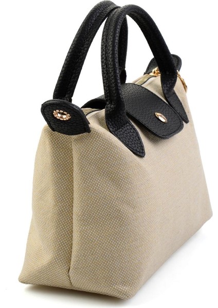 Bej Siyah Kadın Omuz Çantası C06571010118 modelleri