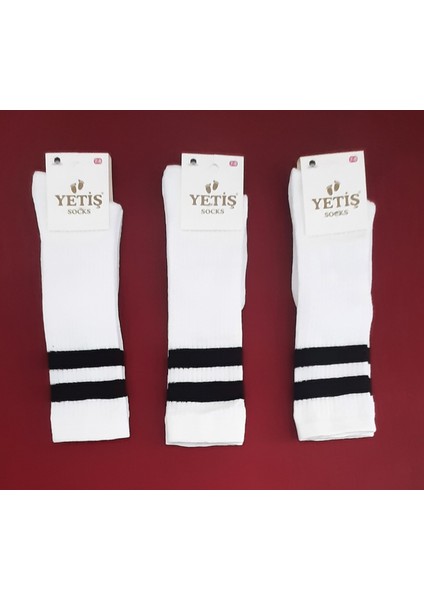 Dizaltı Kız Çocuk Okul Çorabı 3'lü Paket