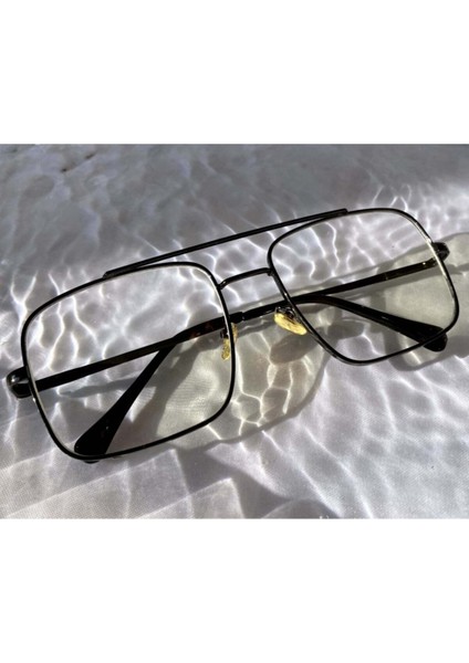 Siyah Çerçeveli Mavi Işık Korumalı Unisex Gözlük
