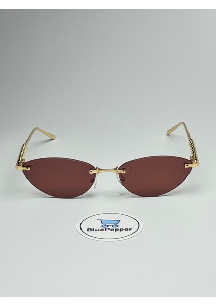 Cartyy V4 Bordo Güneş Gözlüğü Cateye Çerçeve 60-18-143 Ekartman modelleri