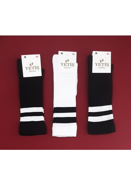 Dizaltı Kız Çocuk Okul Çorabı 3'lü Paket