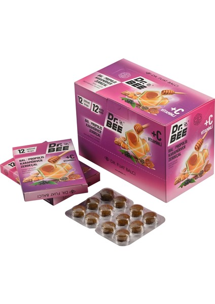 Dr.bee Bal, Propolis,karamürver, Zerdeçal Drops Pastil Kutu modelleri