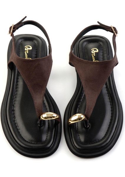 Kahve Kadın Sandalet K05606036672 fiyatları