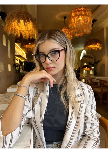 Sydyney Siyah Cateye Mavi Işık Filtreli Gözlük Blueblock Kedi Gözü, Optik Uyumlu Camları Değişebilir fiyatları