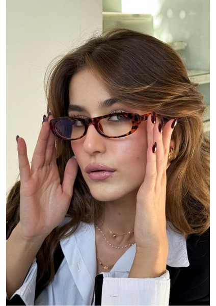 Cat Eye Retro Mavi Işık Korumalı Blue Block Ekran Gözlüğü Optik Uyumlu Camları Değişebilir