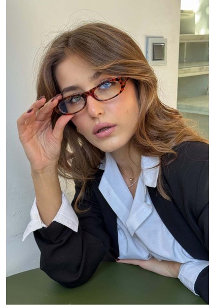 Cat Eye Retro Mavi Işık Korumalı Blue Block Ekran Gözlüğü Optik Uyumlu Camları Değişebilir fırsatları