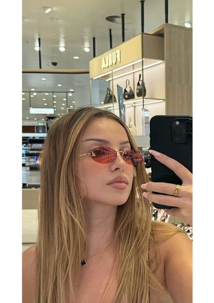 Fendyy Kahve Güneş Gözlüğü Oval Çerçeve Kahve Cam Renkli 52 Ekartman