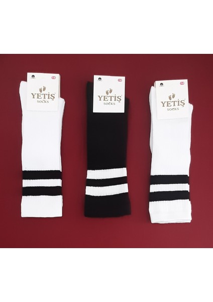 Dizaltı Kız Çocuk Okul Çorabı 3'lü Paket