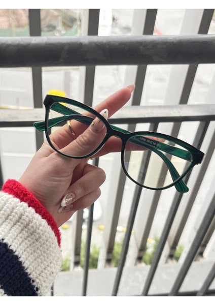 Talya Cateye Yeşil Mavi Işık Filtreli Ekran Gözlüğü Optik Uyumlu Camları Değişebilir modelleri