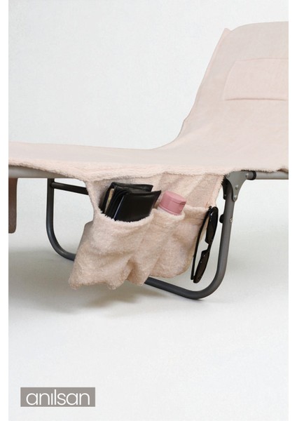 %100 Pamuk Şezlong Havlusu Pudra 60x180 cm - Hızlı Kuruyan Plaj ve Havuz Havlusu modelleri