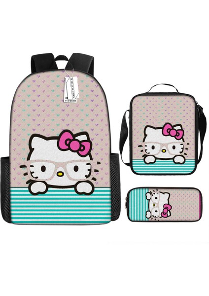 Hello Kitty Okul Çantası 3'lü Set (Yurt Dışından)