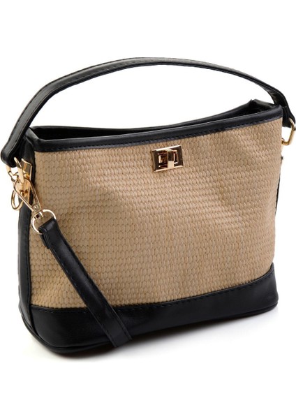 Bej Siyah Kadın El Çantası C06569000128 fiyatları