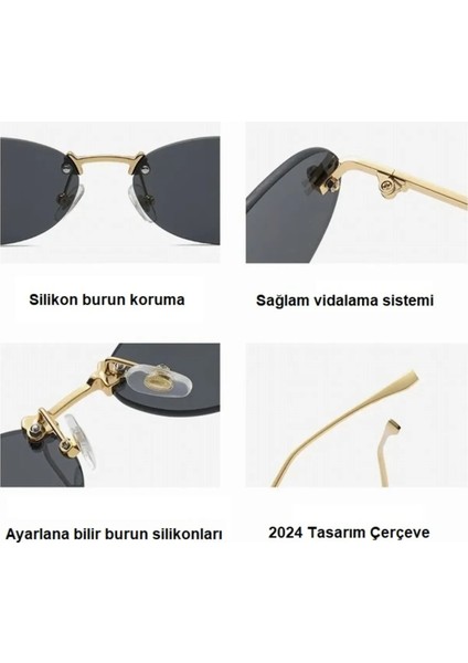 Ff Taşlı Oval Tasarım Güneş Gözlüğü modelleri