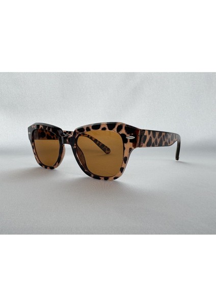 Venüs Leopar Güneş Gözlüğü Wayfarer Kahve Cam Renkli fırsatları