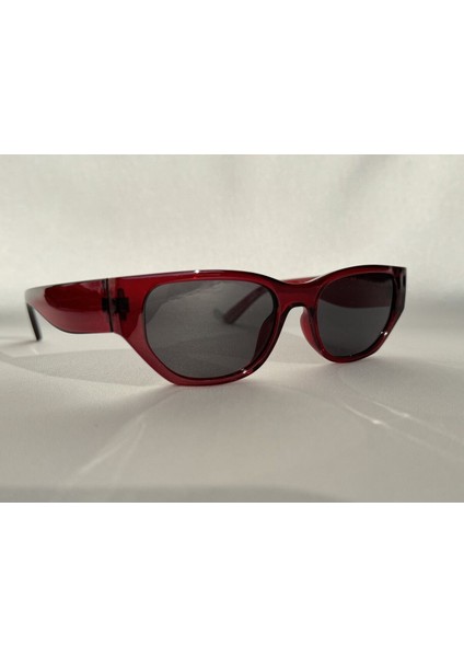 Wave Bordo Güneş Gözlüğü Cateye Model Siyah Cam Renkli modelleri