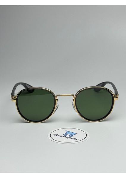 Rayven Siyah Güneş Gözlüğü Yuvarlak Gold Çerçeve 55-18-140 Ekartman modelleri