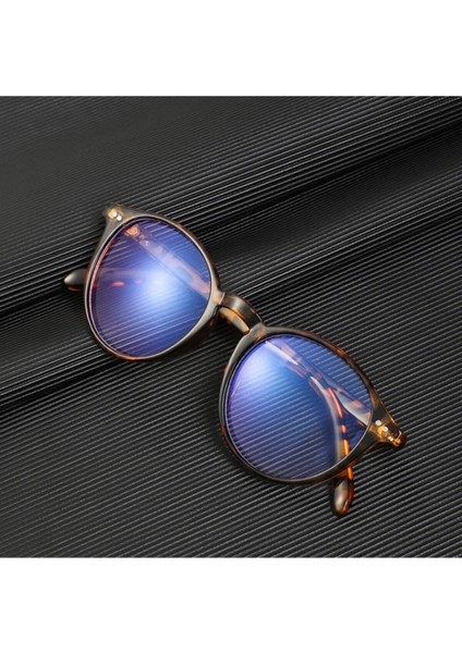 Unisex Leopar Desenli Mavi Işık Korumalı Bilgisayar ve Ekran Gözlüğü