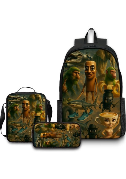 Üçlü Okul Çantası Seti (Yurt Dışından)