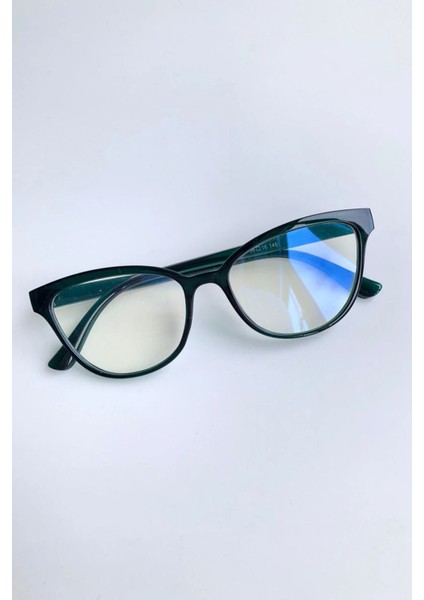 Cateye Mavi Işık Korumalı Yeşil Ekran Gözlüğü Kadın Optik Uyumlu Camları Değişebilir