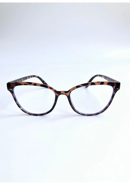 Cateye Mavi Işık Korumalı Leopar Ekran Gözlüğü Kadın Optik Uyumlu Camları Değişebilir modelleri