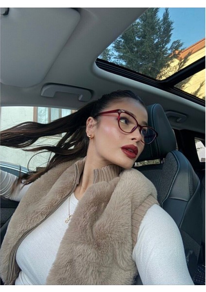 Lily Cherry Mavi Işık Korumalı Gözlük Unisex Cateye Optik Uyumlu Camları Değişebilir fiyatları