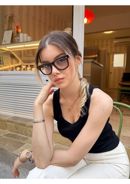 Unisex Wayfarer Siyah Mavi Işık Korumalı Gözlük fırsatları