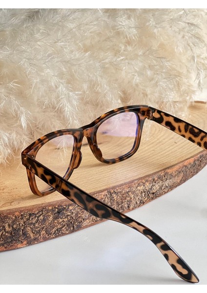 Unisex Wayfarer Leopar Mavi Işık Korumalı Gözlük modelleri