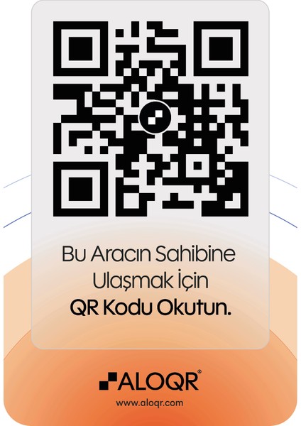 Gündoğumu Turuncusu Qr, Yeni Nesil Dijital Araç Numaratörü, Akıllı QR Kodlu Park Etiketi, Numara Gizleme ve Araç İletişim Sistemi