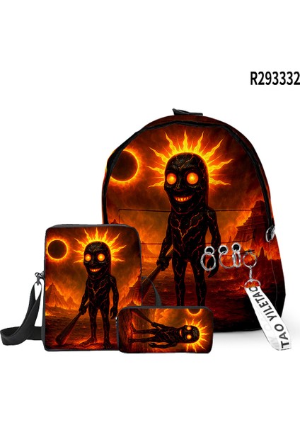 Okul Çantası Omuz Çantası El Çantası Kalem Çantası Üç Parça Set (Yurt Dışından)