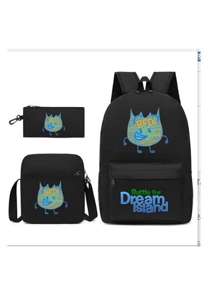 Büyük Kapasiteli Üçlü Omuz Çantası Seti (Yurt Dışından)