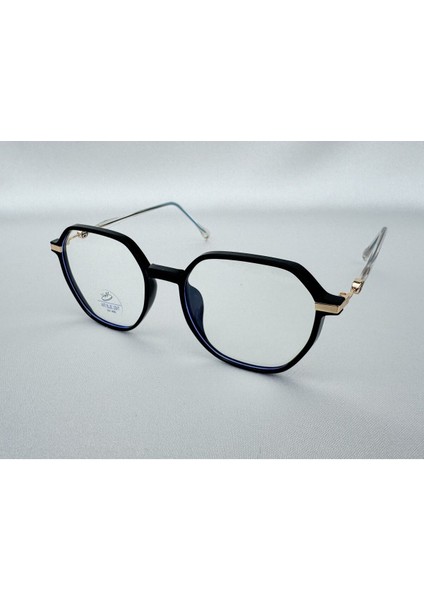 Almila Mavi Işık Korumalı Siyah Ekran Gözlüğü Camları Değişebilir Unisex Kadın Erkek