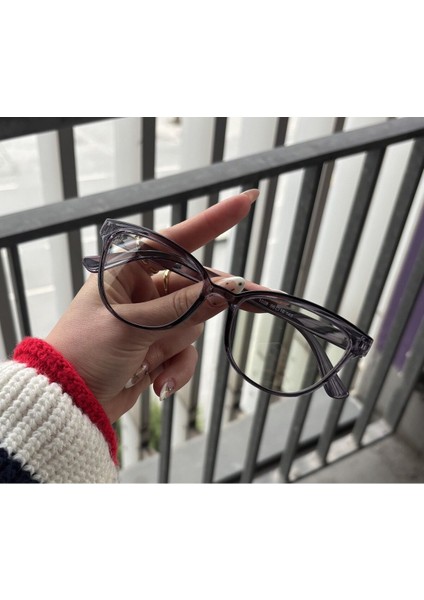 Talya Cateye Gri Mavi Işık Filtreli Ekran Gözlüğü Optik Uyumlu Camları Değişebilir modelleri