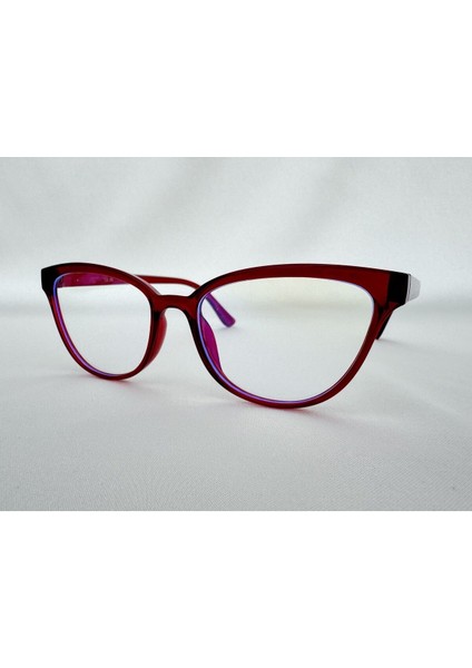 Talya Mavi Işık Korumalı Bordo Ekran Gözlüğü Optik Uyumlu Camları Değişebilir Unisex Kadın Erkek fiyatları