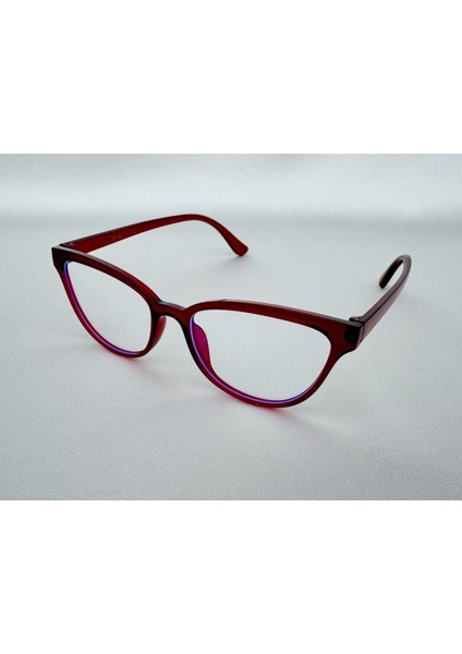 Talya Mavi Işık Korumalı Bordo Ekran Gözlüğü Optik Uyumlu Camları Değişebilir Unisex Kadın Erkek fırsatları