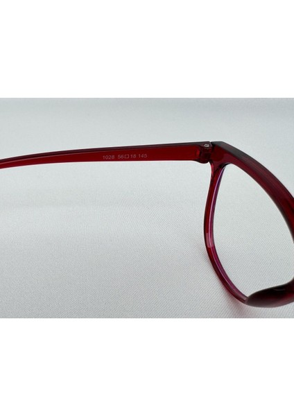 Talya Mavi Işık Korumalı Bordo Ekran Gözlüğü Optik Uyumlu Camları Değişebilir Unisex Kadın Erkek