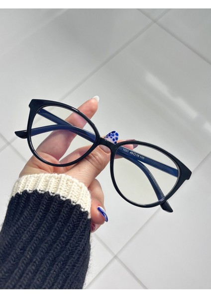 Talia Siyah Mavi Işık Filtreli Ekran Gözlüğü Optik Uyumlu Camları Değişebilir