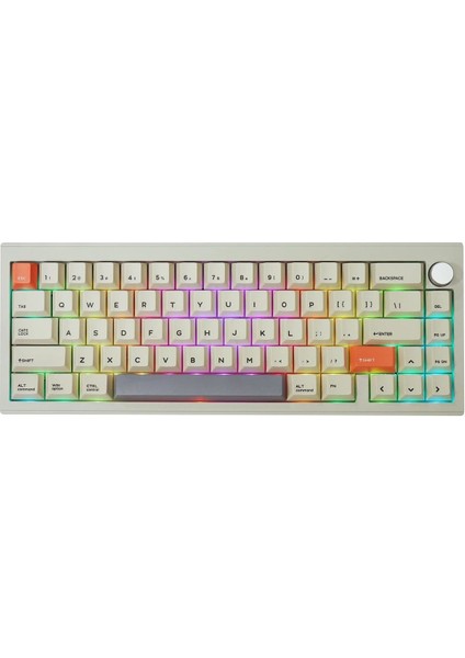 V65 V2 Kablosuz/kablolu Mekanik Klavye Vıa Programlanabilir Yazılım LED Alüminyum Cnc Gövde, Win/mac