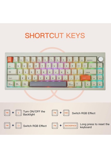 V65 V2 Kablosuz/kablolu Mekanik Klavye Vıa Programlanabilir Yazılım LED Alüminyum Cnc Gövde, Win/mac fiyatları