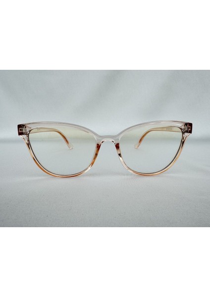 Talya Mavi Işık Korumalı Bej Ekran Gözlüğü Optik Uyumlu Camları Değişebilir Unisex Kadın Erkek